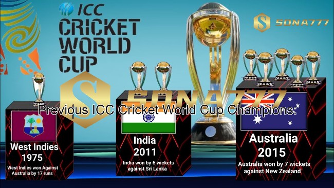 Previous ICC Cricket World Cup winners